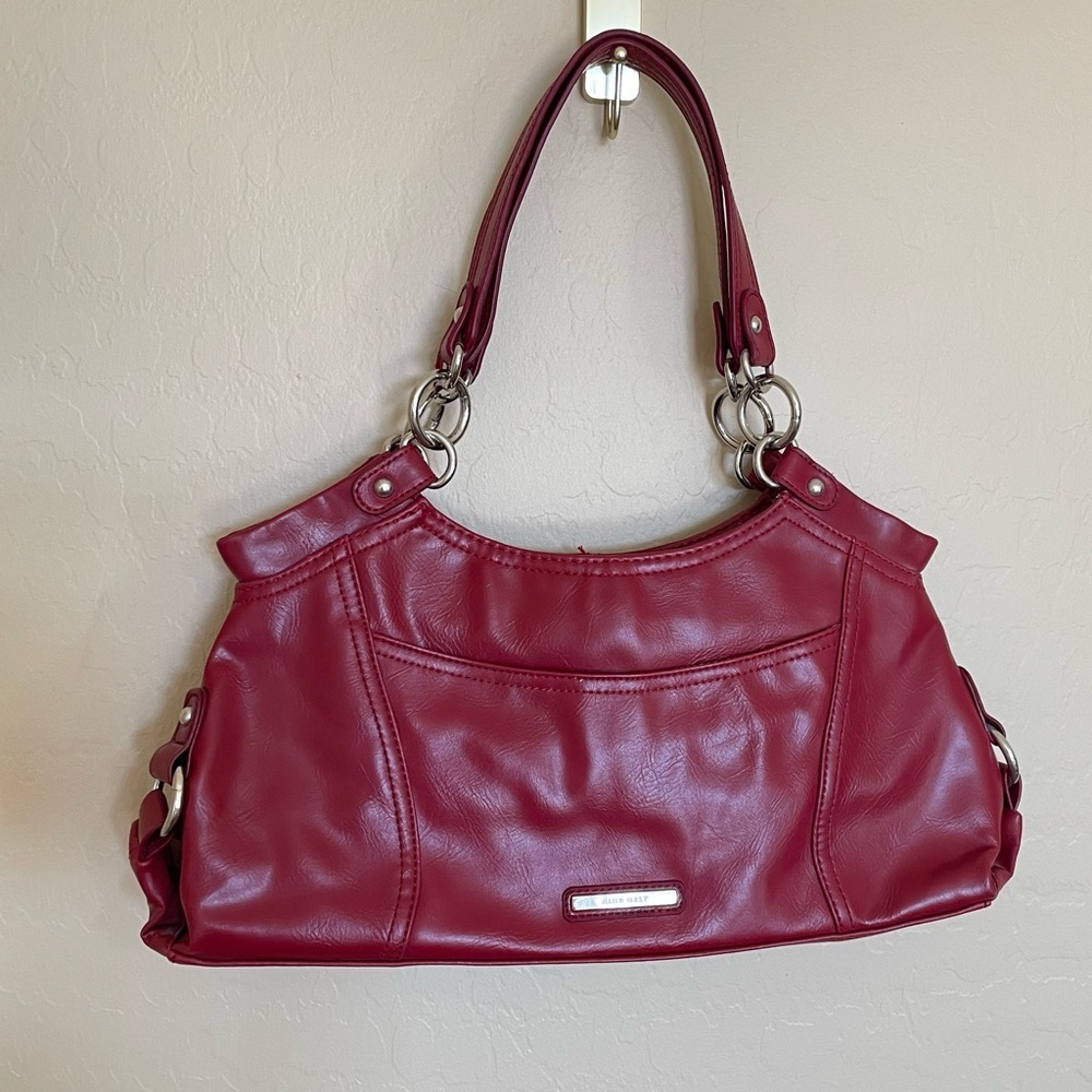 Nine West Burgundy Leather Shoulder Bag